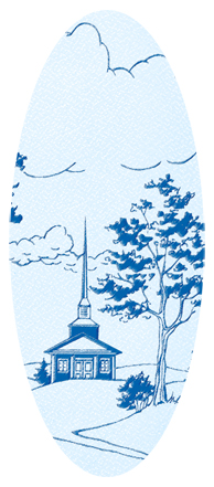 Church on Hill Blue-Blue